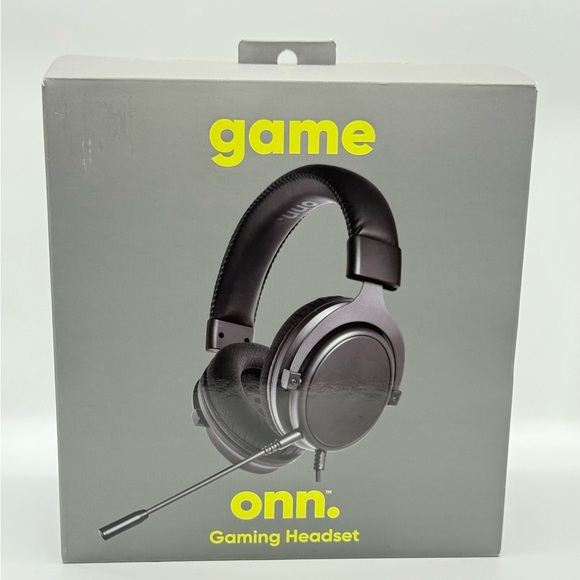ONN Gaming Headset  Adjustable Headband Boom Microphone  PC Mac - Picture 1 of 6